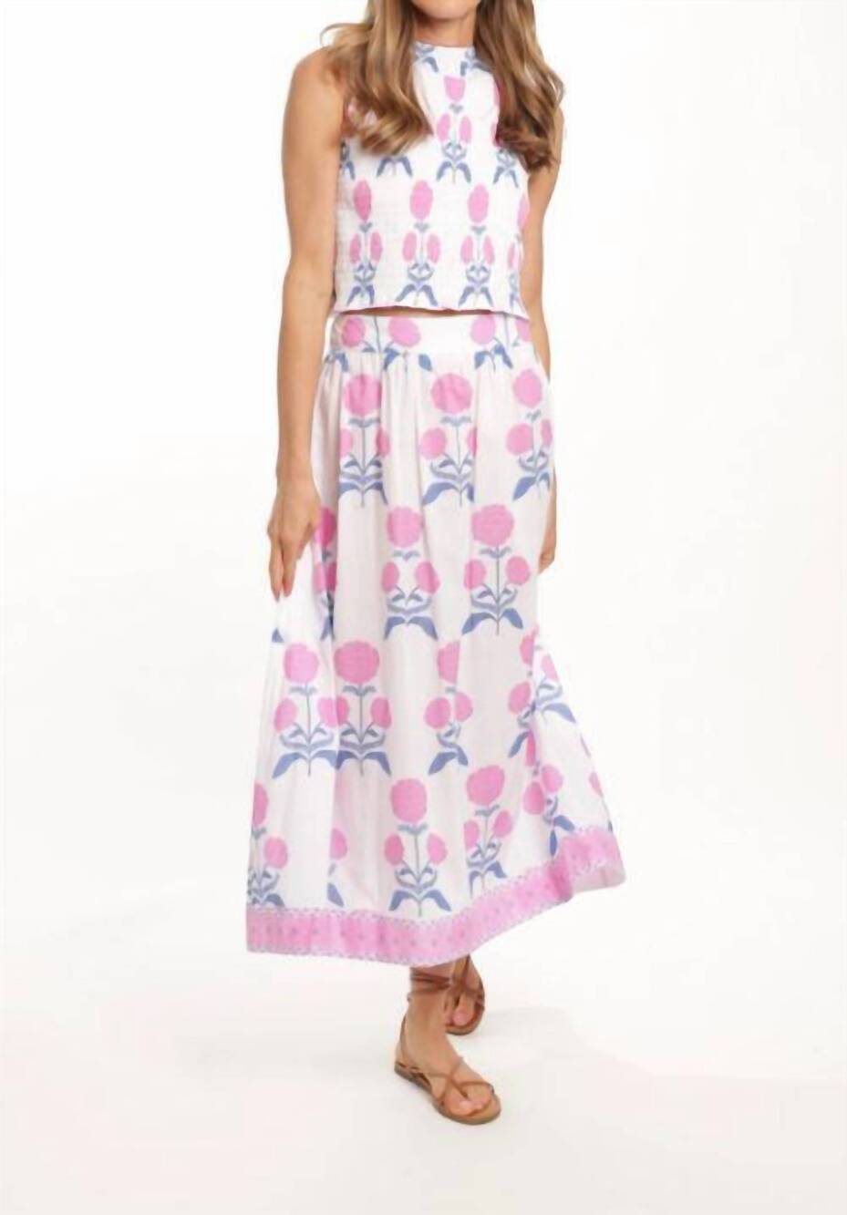 NEW BINDU brigitte top in cotton candy